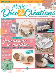 Le magazine Atelier Déco et Créations n°56 DIY