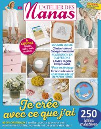 Le magazine L'Atelier des Nanas n°5 avec des tutoriels DIY à faire soi-même - Achat magazine Divertistore