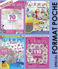 Collection coloriage 4 numéros multi-titres spécial petit format !