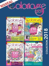 Collection complète 2018 COLORIAGE ZEN - 4 magazines