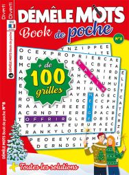 Le magazine Démêle Mots Book de poche numéro 8 de Diverti Editions pour vous détendre et vous divertir avec plus de 100 grilles