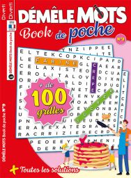 Le magazine Démêle Mots Book de poche numéro 9 de Diverti Editions pour vous divertir et vous détendre en 100 grilles - Achat magazine sur Divertistore