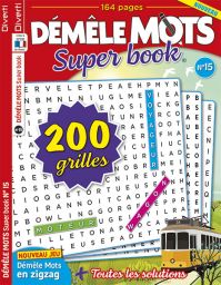 Une revue de 164 pages pour jouer à démêler les grilles de mots : avec 200 grilles et des énigmes à résoudre - Achat magazine sur Divertistore.com