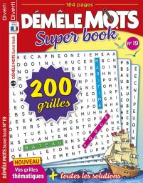 Découvrez le dernier numéro de Démêle-Mots Super book : des jeux de mots captivants pour stimuler votre esprit et vous divertir. Plongez-y maintenant! - Achat magazine sur Divertistore