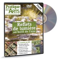 Pastel - Reflets de lumière au bord de l'eau par Claude Carvin - téléchargement