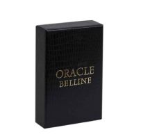Coffret Oracle Belline noir et or signé Grimaud, jeu divinatoire culte de 52 cartes.