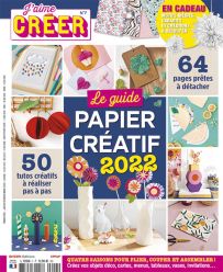 L'agenda de la création papier à réaliser mois par mois, saison après saison est dans le nouveau J'aime Créer de ce début d'année 2022