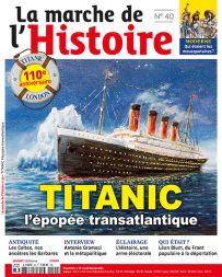 Dans ce nouveau numéro de La Marche de l'Histoire, un dossier entièrement consacré au Titanic et toujours des sujets divers comme Léon Blum, le premier essai du TGV, les Accords d'Evian....