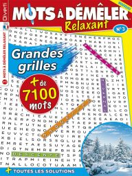Mots à démêler Relaxant 3 - Spécial grandes grilles - Diverti Editions