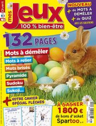 Mes Jeux 100 % Bien-Être 19 - Cahier Fléchés Spécial fêtes - Achat magazine sur Divertistore. Mots à démêler, mots à relier, samouraï, sudoku, mots brisés, Sukoji