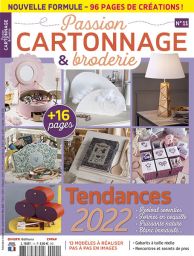 Avec Passion Cartonnage et Broderie n°11, récupérez, transformez et surtout créez vos propres contenants en carton