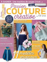 Le magazine Passion Couture Créative n°29 - Vos modèles à coudre originaux Diverti Editions fabriqué en France