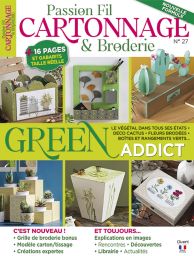 passion fil cartonnage et broderie green addict déco créations