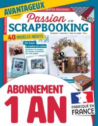 Abonnement 1 AN au magazine Passion Scrapbooking
