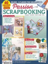 Découvrez le nouveau numéro de Passion Scrapbooking : des idées créatives, astuces et tutos pour sublimer vos projets DIY avec une touche hivernale ! - Achat magazine sur Divertistore