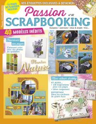 Le magazine Passion Scrapbooking n°92 modèles de scrapbooking américain et européen mini album achat Divertistore.com