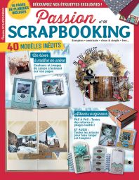 Le magazine Passion Scrapbooking n°95 avec en bonus 16 planches de papiers créatifs Diverti Editions
