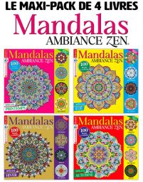 Pack de 4 livres Coloriages MANDALAS