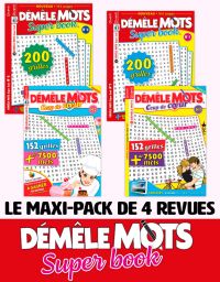 Le PACK DÉMÊLE MOTS Super Book 2020 - 4 revues