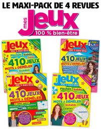 Pack de 4 revues de Mots à Démêler - Mes Jeux Bien-être