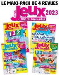 Pack de 4 revues de Mots à Démêler - Mes Jeux Bien-être 2023