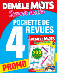 Pack de 4 revues Démêle Mots Super Book 2022