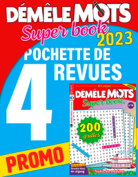 Pack de 4 revues Démêle Mots Super Book 2023