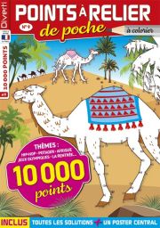10 000 points à relier, toutes les solutions incluses et un poster central de 333 points sur 2 pages pour un dessin panoramique : voici ce que vous réserve ce nouveau numéro de Points à Relier de Poche n°9 - Achat magazine sur Divertistore