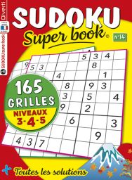 SUDOKU Super book 14 - Niveaux 3-4-5