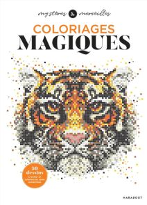 Coloriages magiques – 30 dessins à révéler en coloriant les cases - Editions Marabout