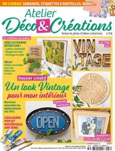 Osez le charme rétro chic et le look vintage pour un intérieur toujours plus tendance avec Atelier Déco et créations n°58