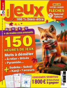 Mes Jeux 100 % Bien-Être 23 - Cahier Fléchés Spécial nature - couverture