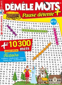 + de 10 300 mots à dénicher dans les grilles de ce nouveau numéro de Démêle-Mots à 9 thèmes dont un cahier spécial Gastronomie - Achat magazine Divertistore