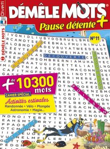 Démêle Mots Pause Détente + numéro n°11 Diverti Editions revue de jeux