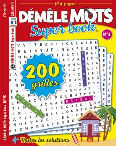 Démêle Mots Super Book 04 - Toutes les solutions incluses - Diverti Editions
