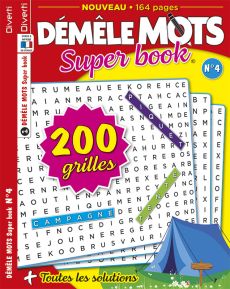 Démêle Mots Super Book 04 - Toutes les solutions incluses - Diverti Editions