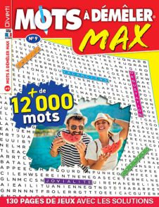 Mots à démêler MAX n°9 - Grand format - couverture