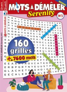 160 grilles de Mots à Démêler Serenity 3 - Diverti Editions