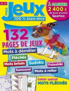 Mes Jeux 100 % Bien-Être n°14 Mots mêlés, fléchés, brisés, mots à relier, Sudoku, Futoshiki, Samouraï, un cahier spécial de MOTS FLÉCHÉS