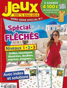 Découvrez Mes Jeux 100% Bien Être spécial mots fléchés : des grilles captivantes pour stimuler votre esprit et améliorer votre bien-être. Détente et plaisir garantis ! - Achat magazine sur Divertistore