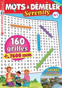 160 grilles de Mots à Démêler Serenity n°1 magazine fabriqué en France Diverti Editions