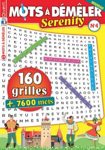 160 grilles de Mots à Démêler Serenity n°4 Diverti Editions