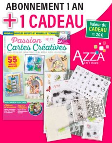 Abonnement Passion Cartes Créatives + EN CADEAU un assortiment de matériel AZZA LC7-3BD