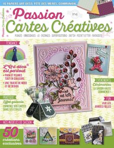 magazine passion cartes créatives pliages embossages pocket letter art déco années folles