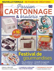 Le magazine Passion Cartonnage et Broderie n°8 Nouvelle formule achat livre Diverti Editions
