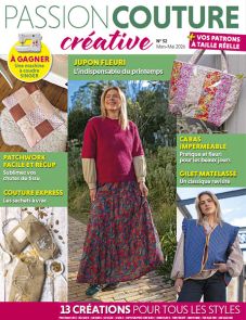 Passion Couture Créative 52 - Entre modèles exclusifs, techniques de pro et dossiers culturels, ce numéro est l'allié indispensable pour toutes celles qui souhaitent transformer leurs tissus en pièces d'exception. Achat magazine sur Divertistore