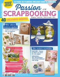 Scrappez tout l'été avec Passion Scrapbooking 98 et ses jolis papiers étiquettes - Magazine de Diverti Editions