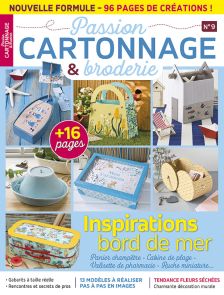Passion Fil Cartonnage et Broderie n°9 - Inspirations Bord de mer - Magazine de Diverti Editions