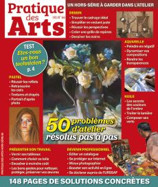 Hors-série Pratique des Arts : 50 solutions de peinture et dessin. 148 pages de techniques, astuces d’artistes et conseils pratiques. Achat magazine sur Divertistore