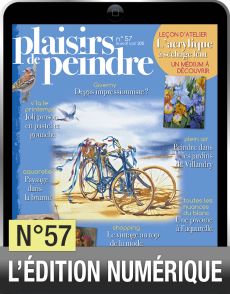 Le téléchargement du magazine Plaisirs de peindre n°57 : Comment peindre les jardins de Villandry, le romantisme des dentelles aux couleurs pastel, des pivoines ou des paysages à l'aquarelle ? Progressez dans votre technique…